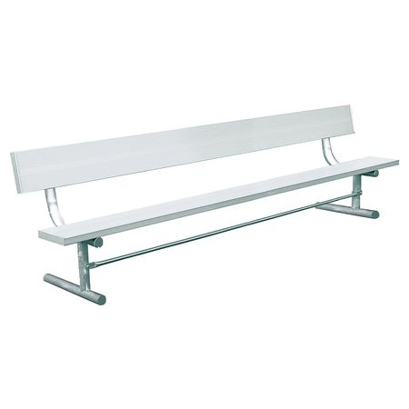 ULTRASITE Outdoor Bench, 96 in. L, Silver 940P-A8