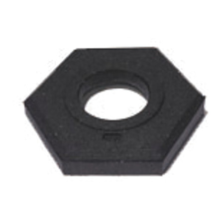 Zoro Select Delineator Base, Rubber, 2 in H, 17 3/4 in L, 17 3/4 in W, Black 03-731