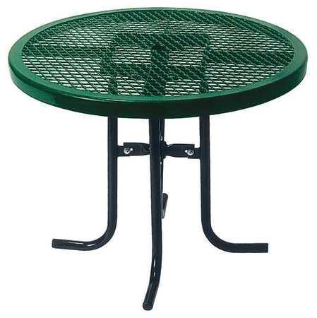 ULTRASITE Picnic Table, 36" Dia., Green 361L-RDV-Green
