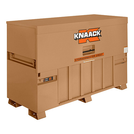 KNAACK Model 91 STORAGEMASTER Piano-Style Jobsite Box, Tan, 72" W x 30" D x 49" H 91