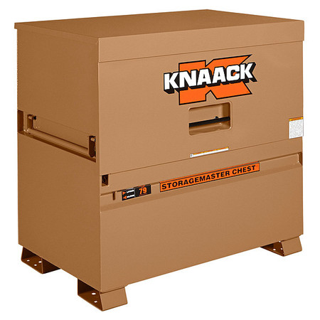 KNAACK Model 79 STORAGEMASTER Piano-Style Jobsite Box, Tan, 48" W x 30" D x 49" H 79