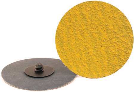 ARC ABRASIVES Quick Change Disc, 3in, 24 Grit, TR, PK50 71-31661K