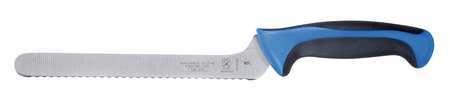 MERCER CUTLERY Utility Knife, Offset, Wavy Edge, 8 In, Blue M22418BL
