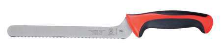 MERCER CUTLERY Utility Knife, Offset, Wavy Edge, 8 In, Red M22418RD