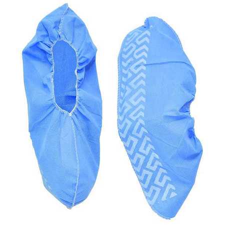 Action Chemical Shoe Covers, SlipResistSole, 2XL, Blu, PK300 M2105B-N/S-18