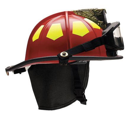 BULLARD Fire Helmet, Red, Fiberglass UM6RD6LGIZ2