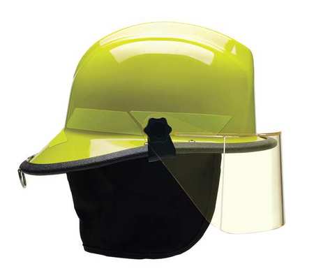 Bullard Fire Helmet, Lime-Yellow, Thermoplastic LTXLY