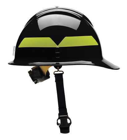 Bullard Fire Helmet, Black, Thermoplastic FCBKR