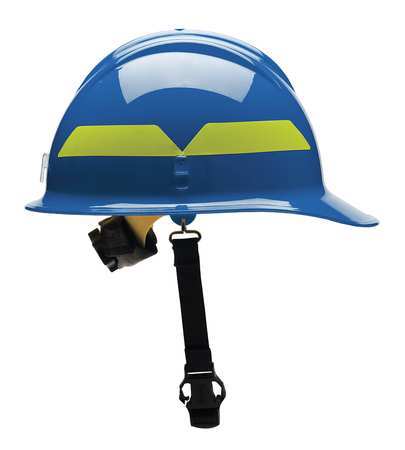 Bullard Fire Helmet, Blue, Thermoplastic FCBLR