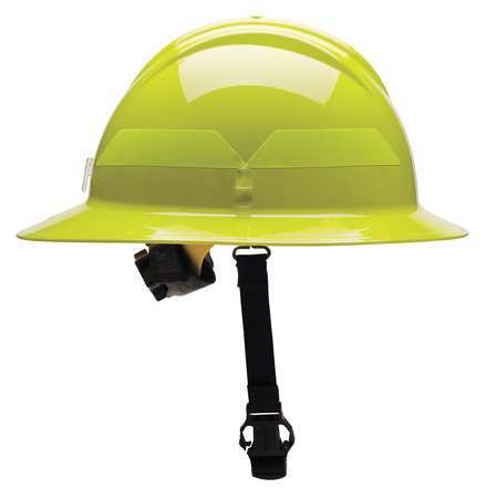 BULLARD Fire Helmet, Lime-Yellow, Thermoplastic FHLYR