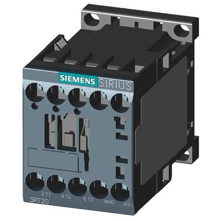 SIEMENS IEC Magnetic Contactor, 3 Poles, 24 V DC, 9 A, Reversing: No 3RT20161BB41