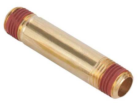 Parker 3/8" MNPT x 2" TBE Brass Long Pipe Nipple VS215PNL-6-20