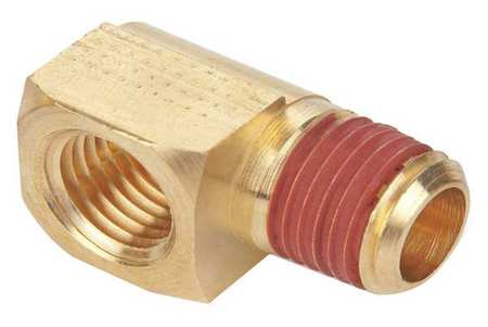 Parker Brass Extruded Street Elbow, 90 Degrees, FNPT x MNPT, 1/4" Pipe Size VS2202P-4-4