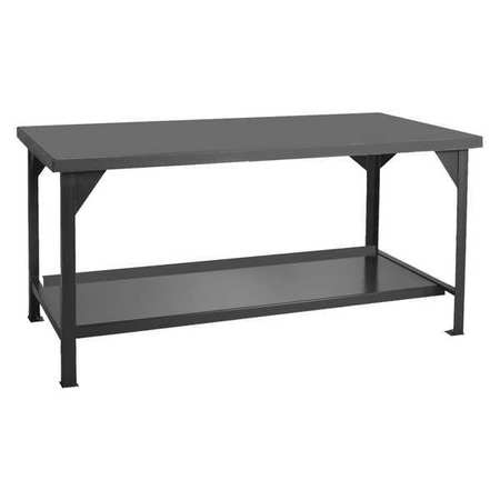 DURHAM MFG Heavy Duty Work Bench Without Drawer, 48" W, 34" Height, 4000 lb. DWB-3048-95