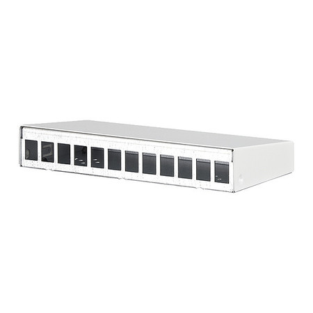 METZ CONNECT RJ45 Housing, White, 1.718" H, 9.468" W 130861-1202KE