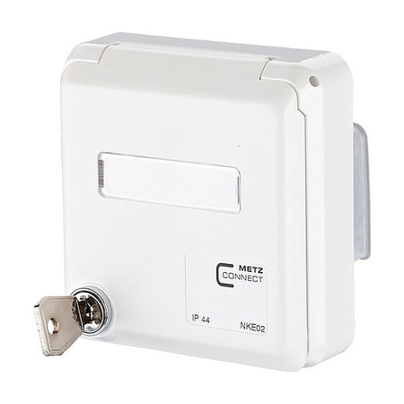 METZ CONNECT IP44SG Housing, White, 3.66" H, 3.54" W 1309461002-I