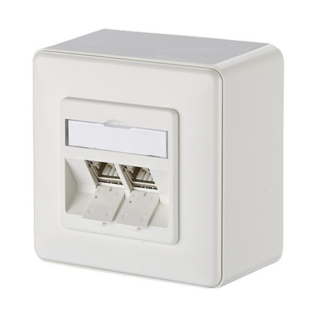 METZ CONNECT Wall Outlet, White, 3.368" H, 3.368" W 130B12D20002-E