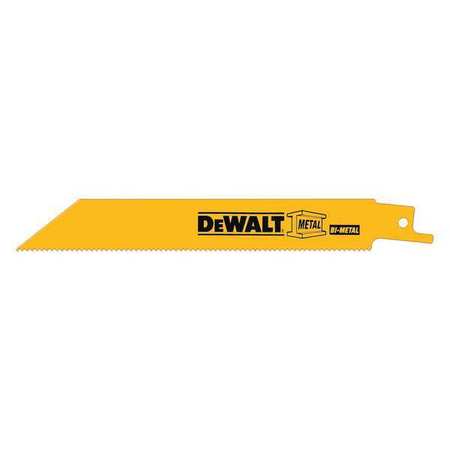 DEWALT 12" 10/14 TPI Straight Back Bi-Metal Reciprocating Blade (100 pack) DW4839B