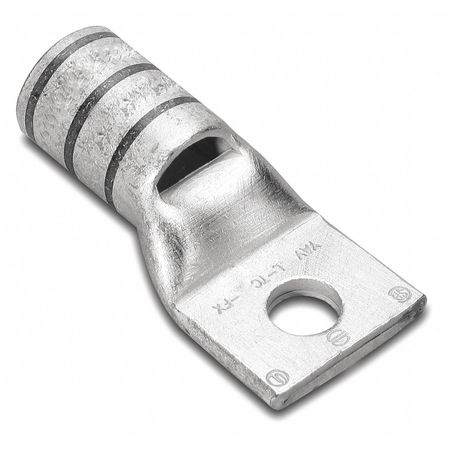 BURNDY HD Compression Terminal, 6AWG, 1/4"Stud YAV6CLBOX