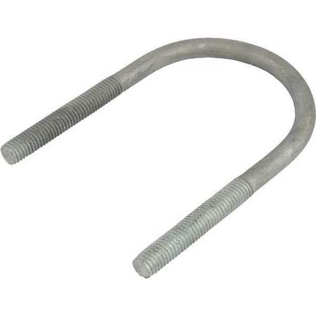 All America Threaded Products Round U-Bolt, 1/2"-13, 5-5/8 in Wd, 7-13/16 in Ht, Hot Dipped Galvanized 53862