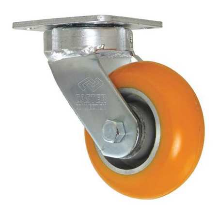 CC APEX Swivel Plate Caster, CC Apex, Orange, 5" CDP-Z-24