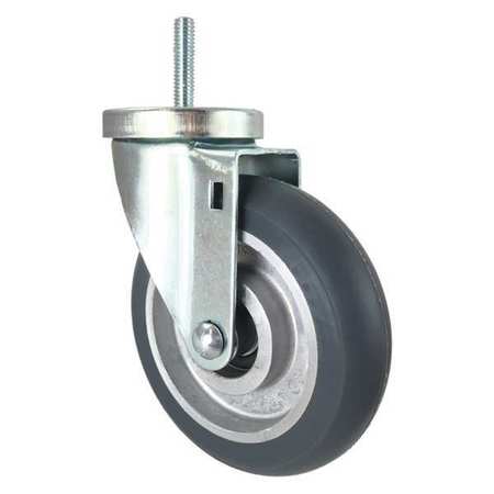 CC APEX Swivel Stem Caster, Threaded, Gray, 5", Number of Wheels: 1 CDP-Z-120