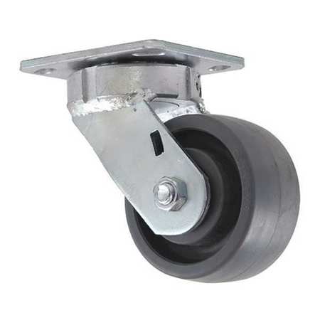 CC NYLEX Swivel Plate Caster, CC Nylex, Gray, 4" CDP-Z-194