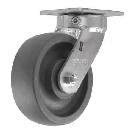 CC NYLEX Swivel Plate Caster, CC Nylex, Gray, 6", Number of Wheels: 1 CDP-Z-218