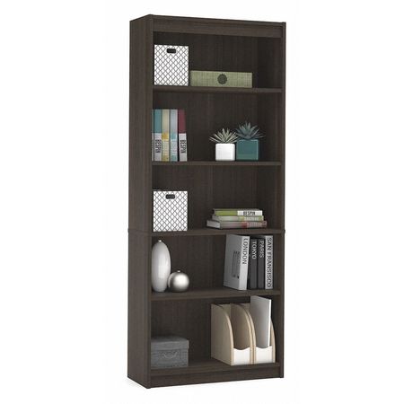 Bestar Bookcase, Dark Chocolate 65715-3179