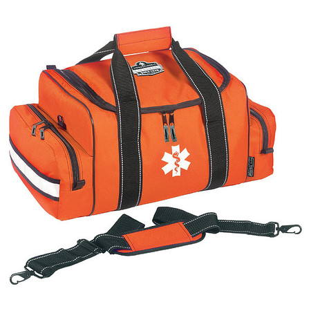 ERGODYNE Bag/Tote, Trauma Bag, Orange, 600D Polyester W/ Reinforced Backing, 2 Pockets GB5215