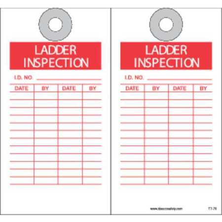 IDESCO SAFETY Ladder Inspection Tag, PK10 KAT770AC