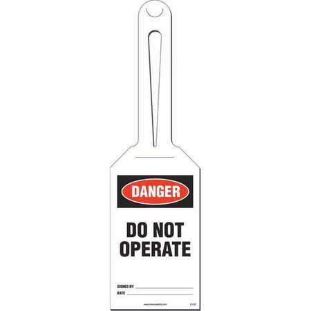 IDESCO SAFETY Do not Operate Loop Safety Tag, PK10 KML302A