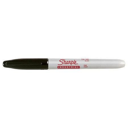 SHARPIE Permanent Industrial Marker, Fine Tip, Black Color Family, Ink, 12 pk 13601A