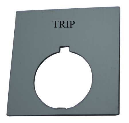 EATON Legend Plate, Square, Trip, Black HT8SP84