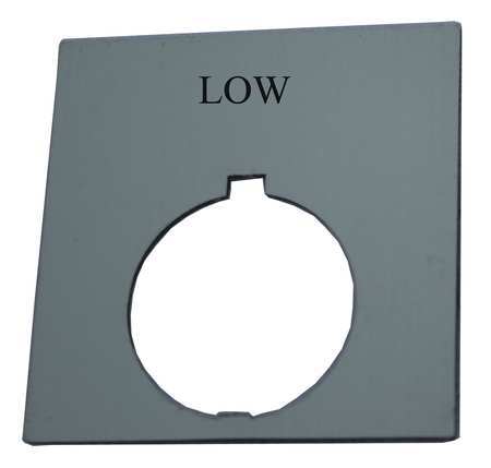 EATON Legend Plate, Square, Low, Black HT8SP22