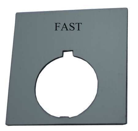 EATON Legend Plate, Square, Fast, Black HT8SP75