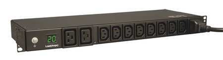 Tripp Lite PDU, 20A, 10 Outlet, 12 ft, Black PDUMH20HV