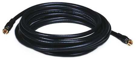 Monoprice Coaxial Cable, RG-6, 15 ft., Black 6314