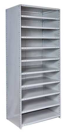 Hallowell Metal Antimicrobial Shelving Unit, 24"D x 48"W x 87"H, 11 Shelves, Steel 472C-24PL-AM
