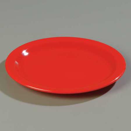 Carlisle Foodservice Dinner Plate, 9", Melamine Red PK48 4350105