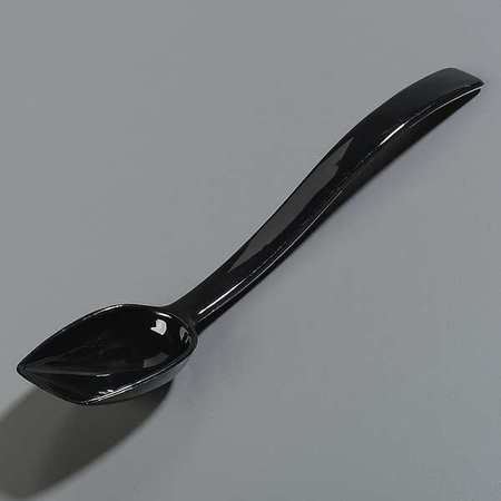 CARLISLE FOODSERVICE Solid Spoon, Black, 10 In, PK12 447003