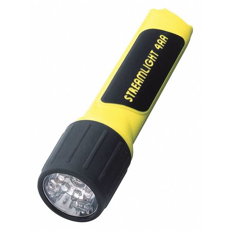 STREAMLIGHT Yellow No Led Industrial Handheld Flashlight, Alkaline AA, 67 lm lm 68201