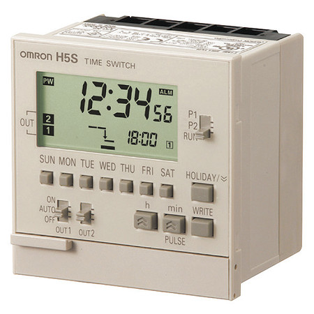 OMRON Electronic Timer, 7 Days, (2) SPST-NO H5S-WB2