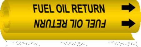 BRADY Pipe Mrkr, Fuel Oil Return, 1-1/2to2-3/8In, 5696-I 5696-I