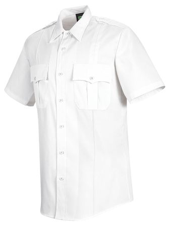 HORACE SMALL Sentry Shirt, SS, White, Neck 18-1/2 In. HS1249 SS 185