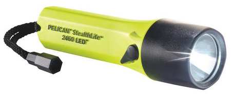 PELICAN Yellow Rechargeable Led Industrial Handheld Flashlight, 183 lm 2460C