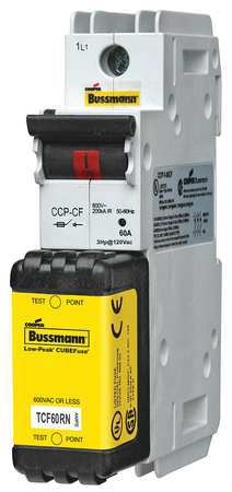 Eaton Bussmann Disconnect Switches, 60A Amp Range, 347V AC/125V DC Volt Rating, 1 Poles, Box Lug CCP2-1-60CF