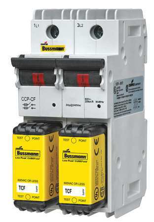 EATON BUSSMANN Disconnect Switches, 100A Amp Range, 600V AC/125V DC Volt Rating, 2 Poles, Box Lug CCP2-2-100CF
