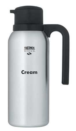 Thermos Creamer Carafe, Cream Imprint, 32 oz. Stainless Steel TGB10SCCR6