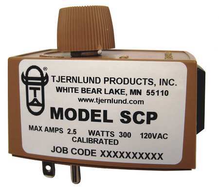 TJERNLUND PRODUCTS Speed Control, Plug In, 115v, 3 Amp SCP